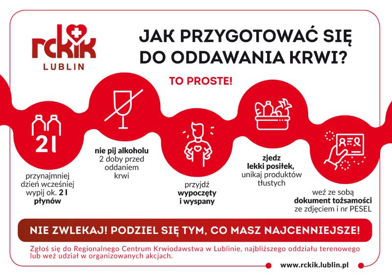 Jan przygotować się do oddania krwii