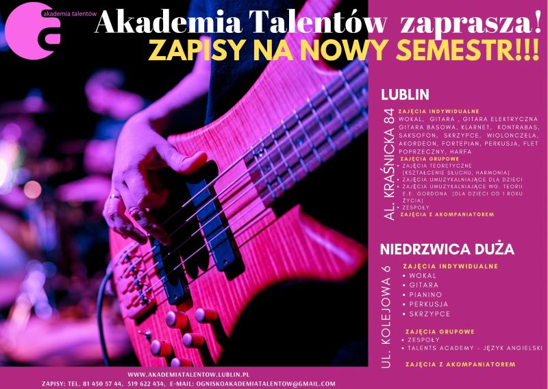 Plakat Akademii Talentów